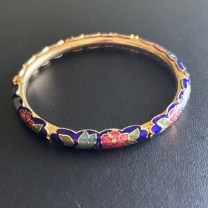 Floral Enamel Cloissone Bracelet